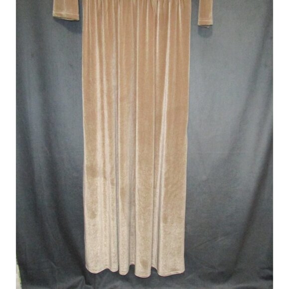 Baltic Born Sofia Champagne Velvet Maxi Dress Womens L Formal Wedding Holiday - Picture 4 of 10